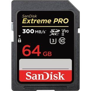 Карта пам'яті SanDisk 64GB SDXC UHS-II U3 V90 Extreme Pro OPT-0816 фото